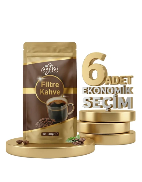 Afia Filtre Kahve 6x200 Gr ürün görseli 1