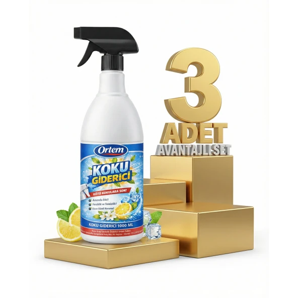 Ortem Koku Giderici 3x1000 Ml ürün görseli 1