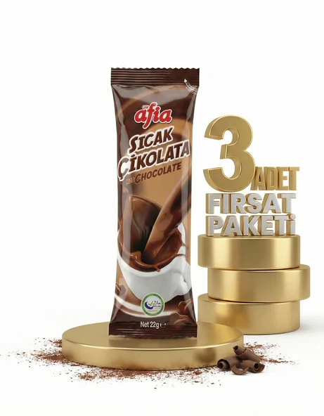 Afia Sıcak Çikolata 3x22 Gr - Resim 2