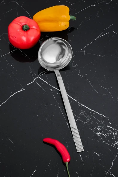 Cooker Heybeli 30 cm Paslanmaz Çelik Kepçe CKR2621 ürün görseli 1