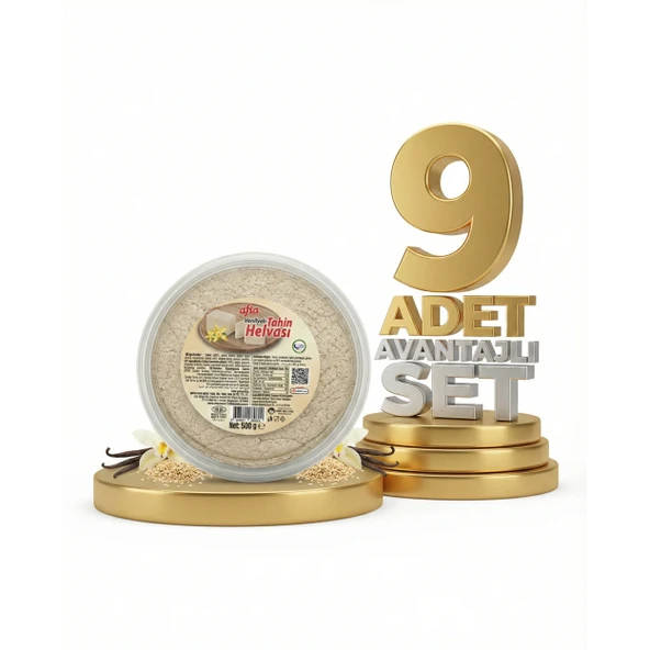 Afia Vanilyalı Tahin Helvası 9x500 Gr ürün görseli 1
