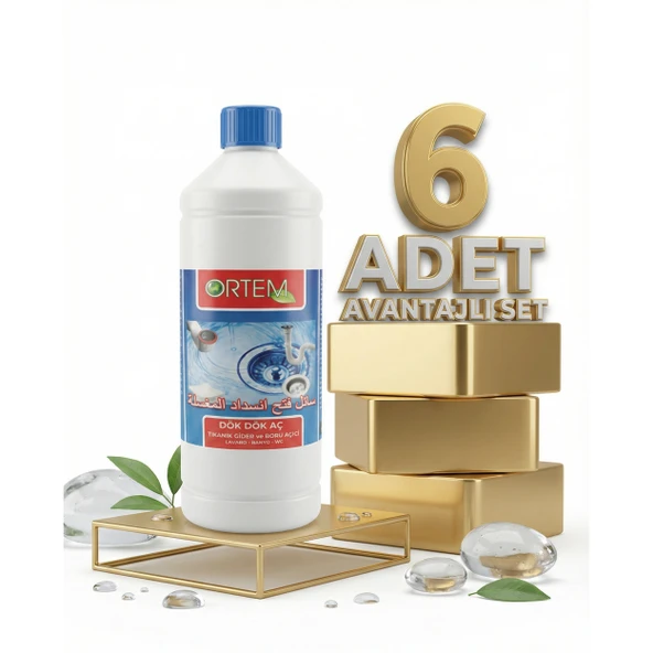 Ortem Sıvı Lavabo Açıcı 6x900 Gr ürün görseli 1