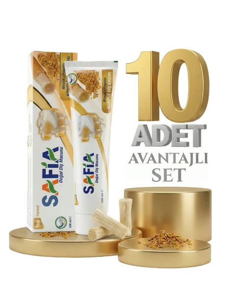 Safia Diş Macunu Misvak ve Propolis 10x100 ml - Resim 2