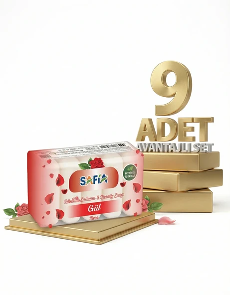 Safia Gül Güzellik Sabunu 9x275 Gr ürün görseli 1