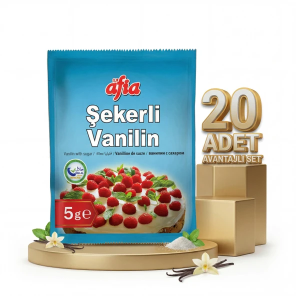 Afia Şekerli Vanilin 20x10lu ürün görseli 1