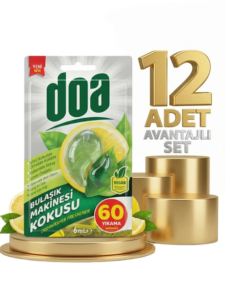 Doa Bulaşık Makinesi Kokusu 60 Yıkama 12x6 Ml ürün görseli 1