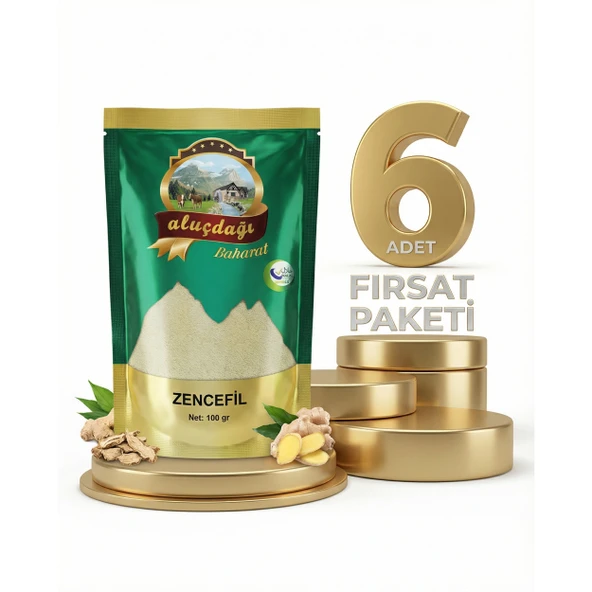 Aluçdağı Zencefil 6x100 Gr ürün görseli 1