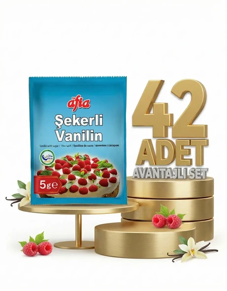 Afia Şekerli Vanilin 42x10lu ürün görseli 1