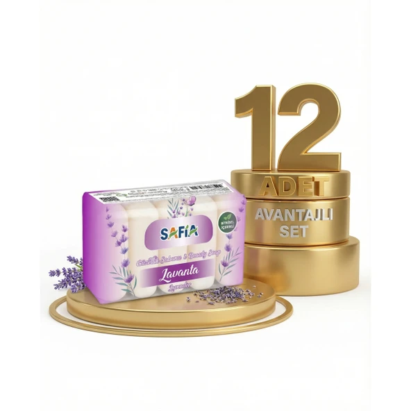 Safia Lavanta Güzellik Sabunu 12x275 Gr ürün görseli 1