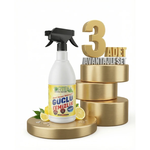 Ortem Güçlü Temizlik Aspirin 3x750 Ml ürün görseli 1