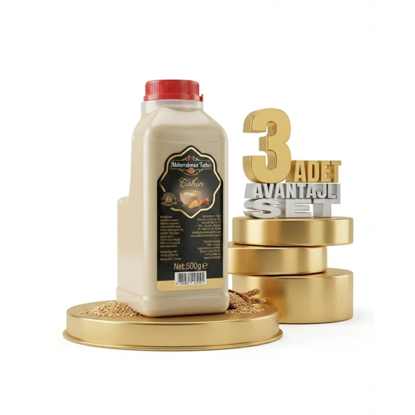 Abdurrahman Tatlıcı Tahin  3x500 Gr ürün görseli 1