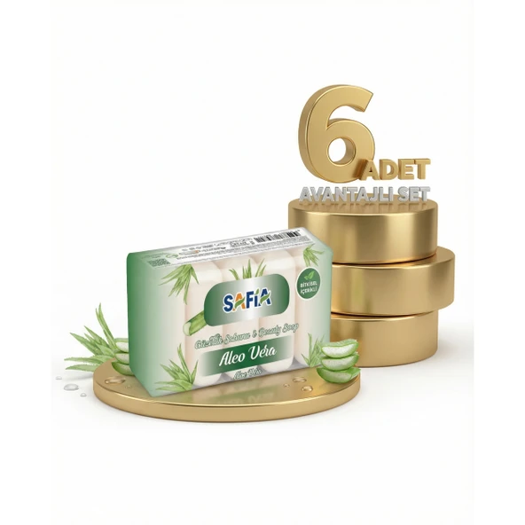 Safia Aloe Vera Güzellik Sabunu 6x275 Gr ürün görseli 1