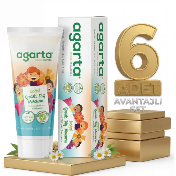 Agarta Çoçuk Diş Macunu 6x75 Ml ürün görseli 1