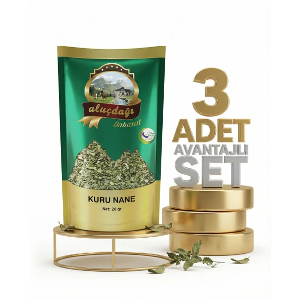 Aluçdağı Kuru Nane 3x100 Gr - Resim 2