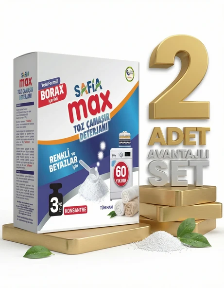 Safia Çamaşır Makinesi Toz Deterjanı 2x3 Kg ürün görseli 1