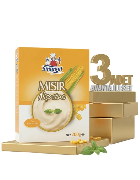 Sinangil Mısır Nişastası 3x200 Gr - Resim 2