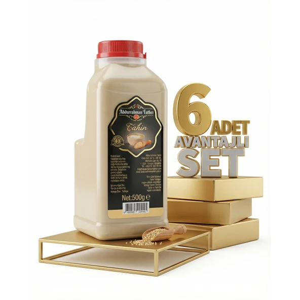 Abdurrahman Tatlıcı Tahin  6x500 Gr ürün görseli 1