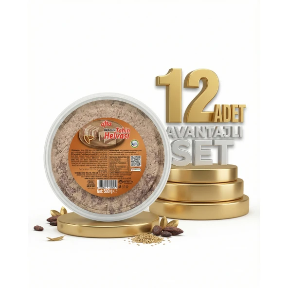 Afia Kakaolu Tahin Helvası 12x500 Gr ürün görseli 1