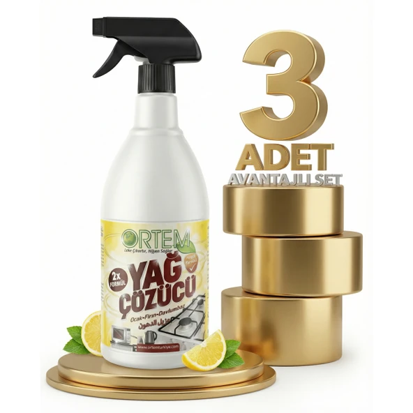 Ortem Yağ Çözücü 3x1 Kg ürün görseli 1