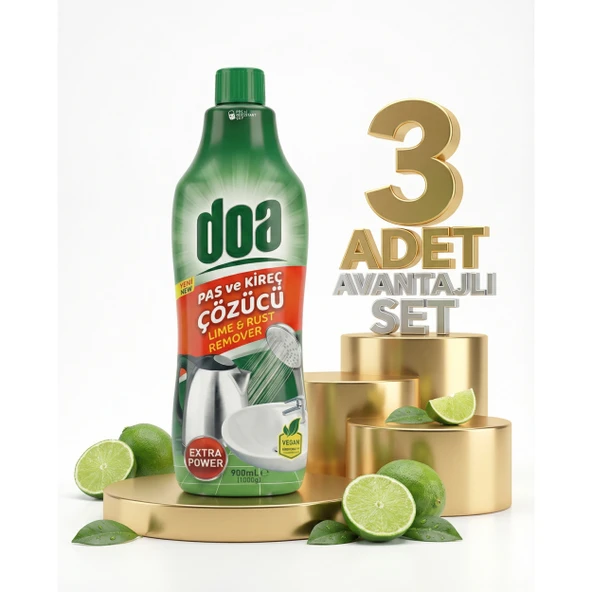 Doa Pas Ve Kireç Çözücü 3x900 Ml ürün görseli 1