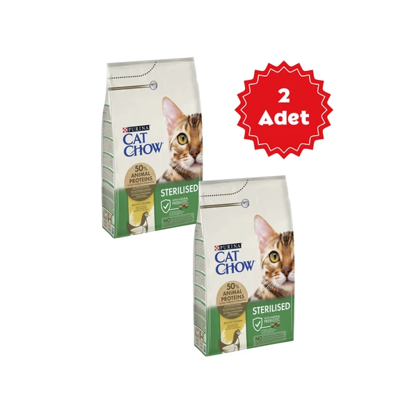 Cat Chow Tavuk Kısırlaştırılmış Kedi Maması 3kg x 2 Adet ürün görseli 1
