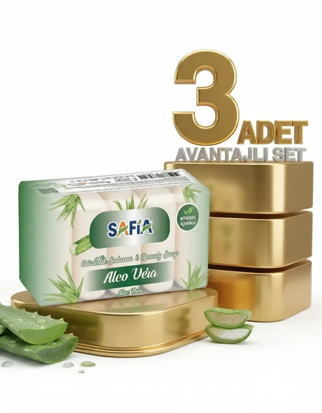 Safia Aloe Vera Güzellik Sabunu 3x275 Gr ürün görseli 1