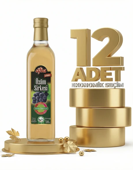 Afia Üzüm Sirkesi Cam Şişe 12x500 Ml ürün görseli 1