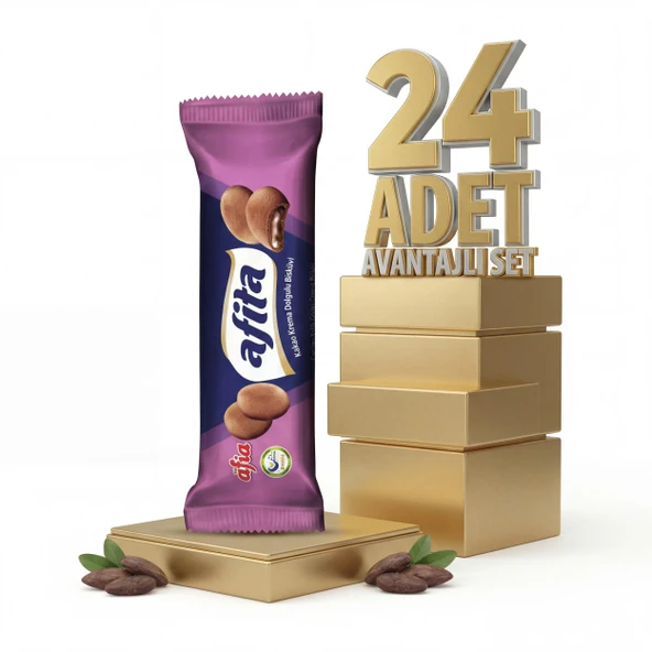 Afia Afita Kakao Krema Dolgulu Bisküvi 24x75 Gr ürün görseli 1