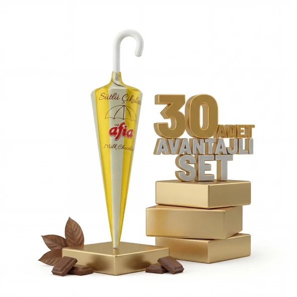 Afia Şemsiye Çikolata 30x25 Gr - Resim 3