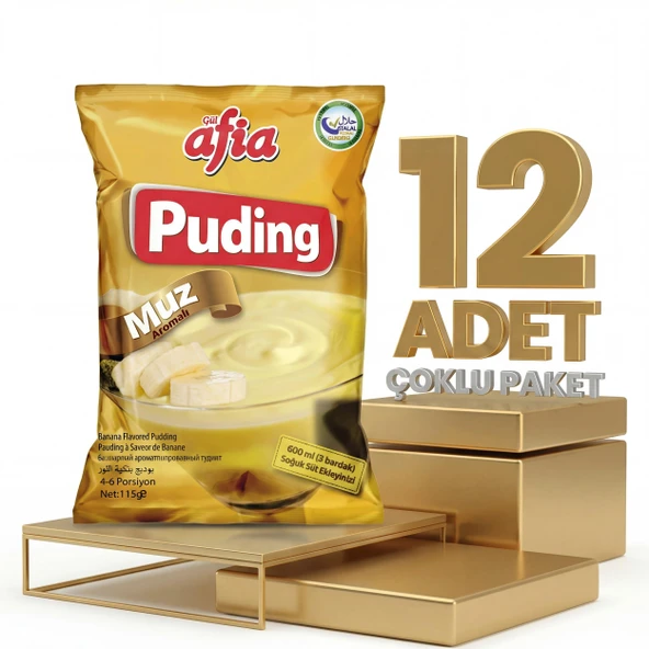 Afia Muzlu Puding 12x115 Gr - Resim 3