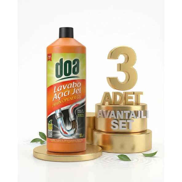 Doa Lavabo Açıcı Jel 3x1000 Ml ürün görseli 1