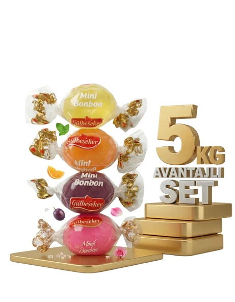 Afia Meyveli Mini Bonbon Şeker 5x1 Kg ürün görseli 1