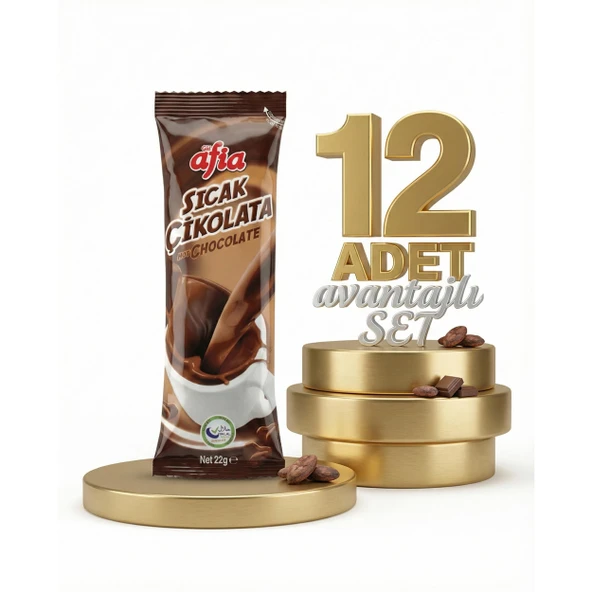 Afia Sıcak Çikolata 12x22 Gr ürün görseli 1