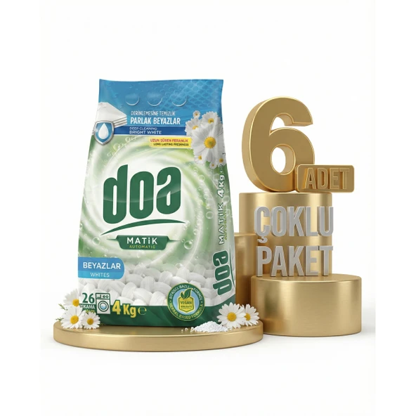 Doa Matik Deterjan Beyazlar 6x4 Kg ürün görseli 1