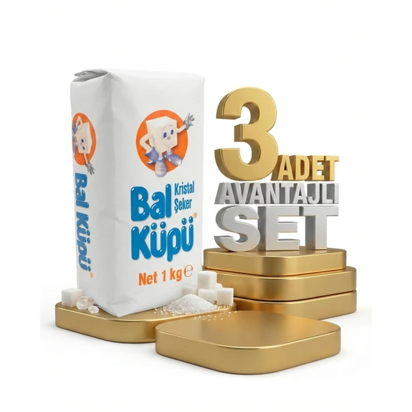 Balküpü Toz Şeker 3x1 Kg ürün görseli 1