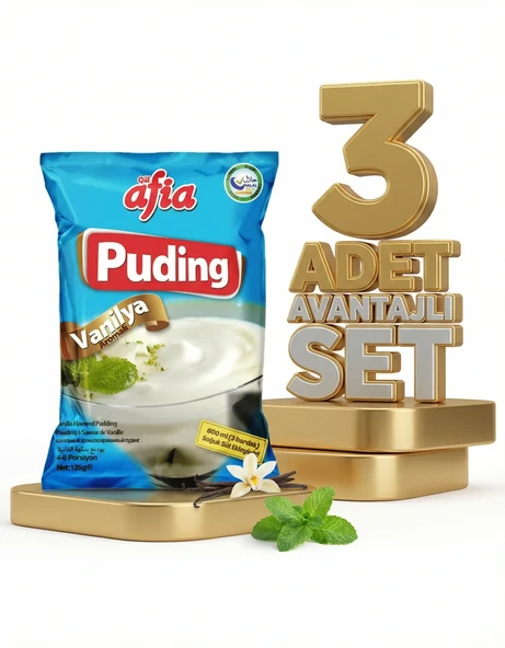 Afia Vanilyalı Puding 3x125 Gr ürün görseli 1