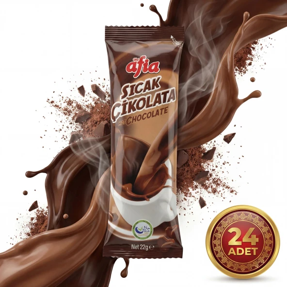 Afia Sıcak Çikolata 24x22 Gr - Resim 3