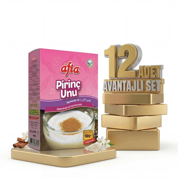 Afia Pirinç Unu 12x150 Gr ürün görseli 1