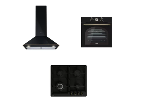 TEKA DOS 60.1 ANTHRACİTE - HRB 6300 AT - TEKA OCAK EH 60 3'LÜ SET ürün görseli 1