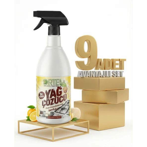 Ortem Yağ Çözücü 9x1 Kg ürün görseli 1