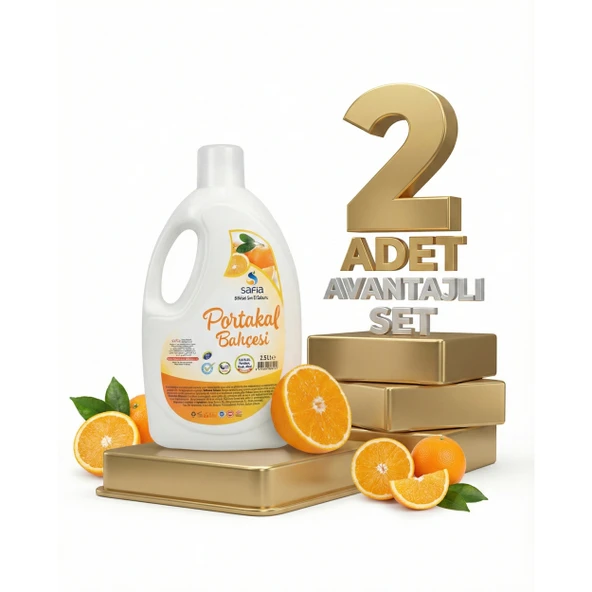 Safia Portakal Bahçesi Sıvı El Sabunu 2x2,5 Lt ürün görseli 1