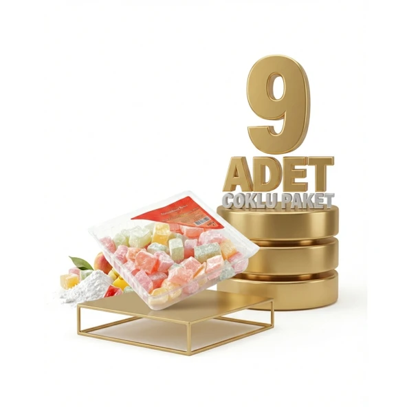 Abdurahman Tatlıcı Meyveli Çifte Kavrulmuş Lokum 9x150 Gr ürün görseli 1
