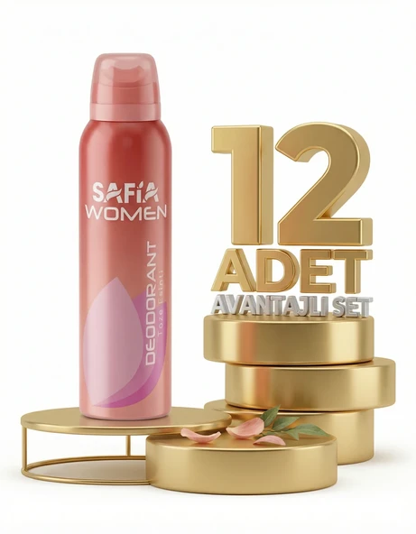 Safia Doğal Kadın Deodorant Taze Esinti 12x150 Ml ürün görseli 1
