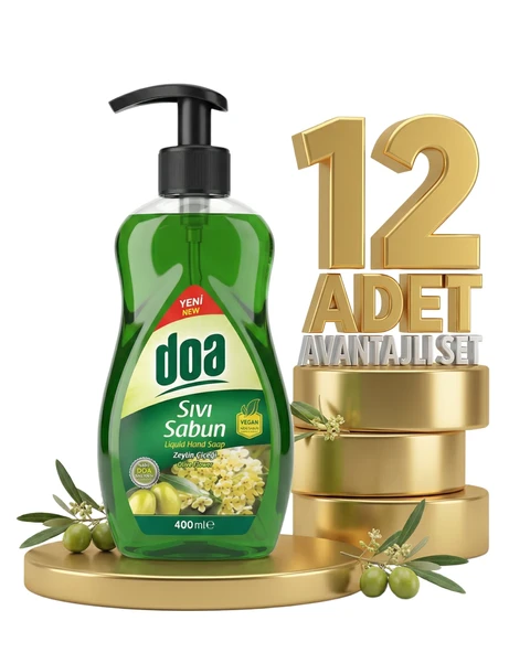 Doa Sıvı El Sabunu Zeytin Çiçeği 12x400 Ml ürün görseli 1
