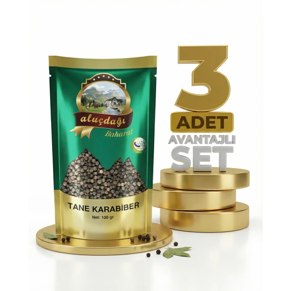 Aluçdağı Tane Karabiber 3x100 Gr - Resim 2