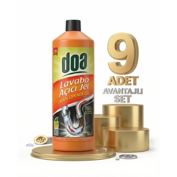 Doa Lavabo Açıcı Jel 9x1000 Ml ürün görseli 1
