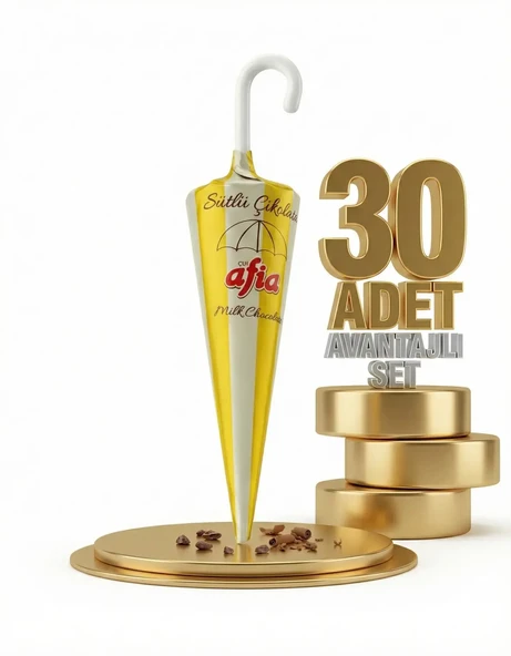 Afia Şemsiye Çikolata 30x25 Gr - Resim 2