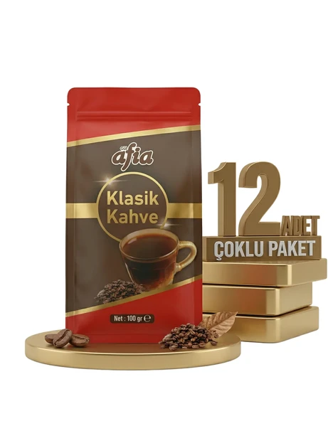 Afia Klasik Kahve 12x100 Gr - Resim 2
