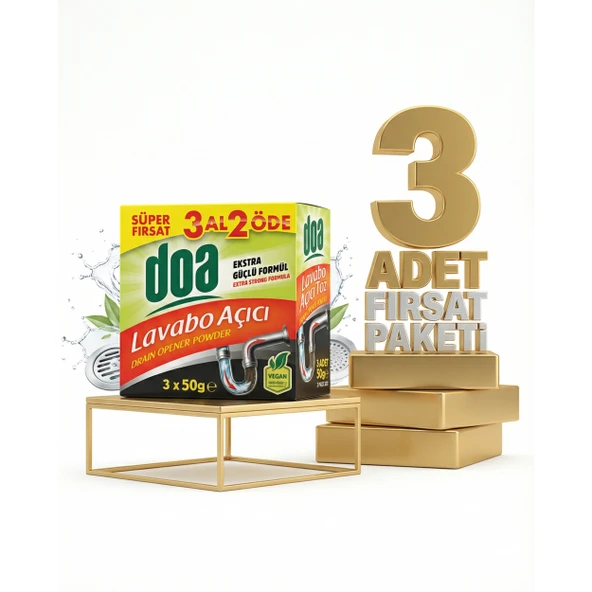 Doa Toz Lavabo Açıcı x3 ürün görseli 1