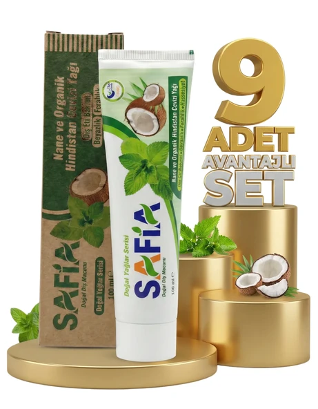 Safia Nane ve Hindistan Cevizli Organik Diş Macunu 9x100 Ml ürün görseli 1